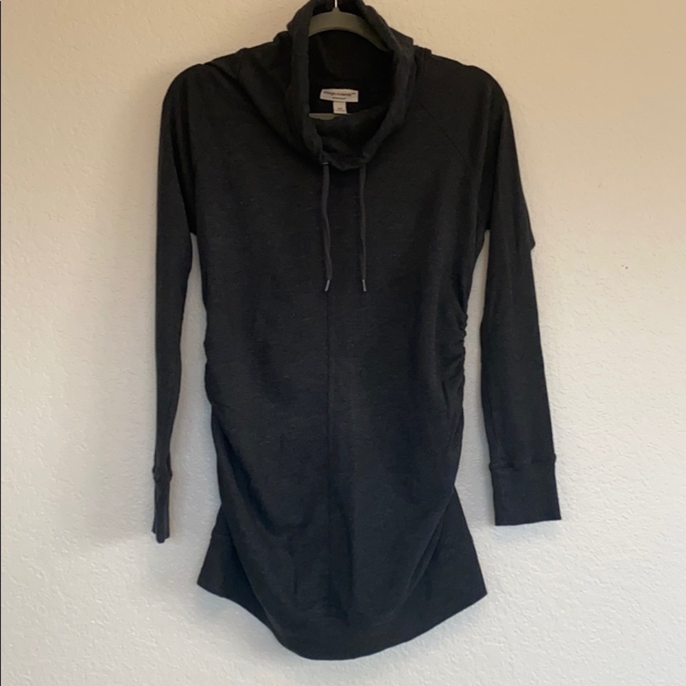 Maternity cowl neck sweatshirt